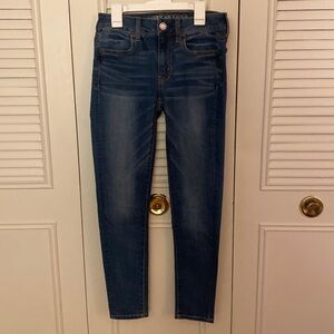 Skinny light wash jeans from American eagle!